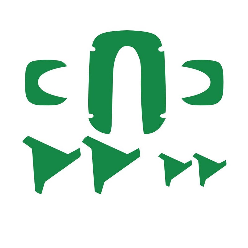 IPG for Vector Robot Face Screen Guard Decoration KIT Include Wheels&Body Set 7 Units Decals+2 Units Screen Protector (Green) - Image 5